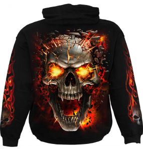Sweat à Capuche pour Enfants 'Skull Blast' Noir