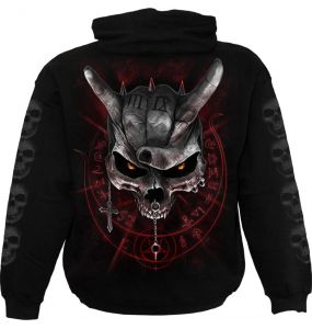 Sweat à Capuche pour Enfants 'Never Too Loud' Noir