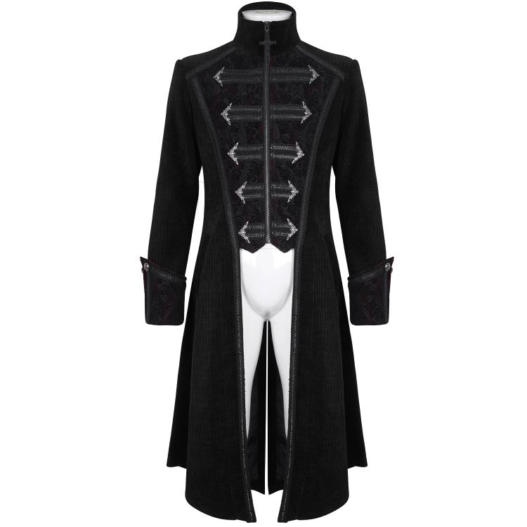 Black 'Edgar' Victorian Coat