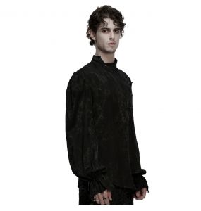 Black 'Ascelin' Asymmetric Shirt