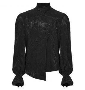 Chemise Asymétrique 'Ascelin' Noire