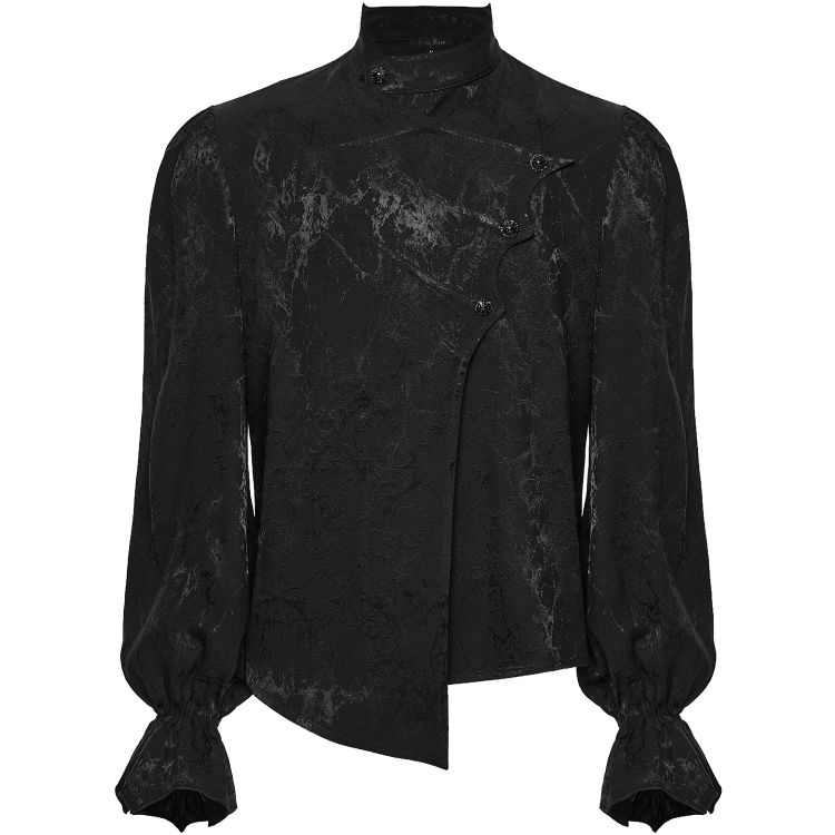 Chemise Asymétrique 'Ascelin' Noire