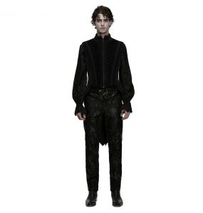 Black Velvet 'Ascelin' Victorian Tailcoat