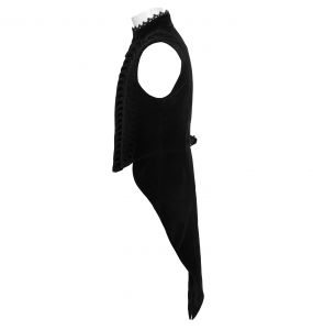 Gilet Queue de Pie 'Ascelin' en Velours Noir