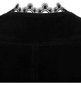 Gilet Queue de Pie 'Ascelin' en Velours Noir