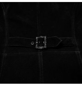 Gilet Queue de Pie 'Ascelin' en Velours Noir