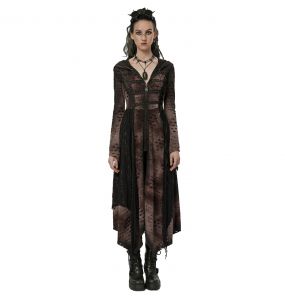 Manteau Sur-Robe 'Dark Wizard' Marron et Noir
