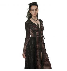 Manteau Sur-Robe 'Dark Wizard' Marron et Noir