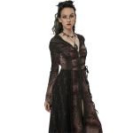 Brown and Black 'Dark Wizard' Over Dress Long Coat