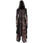 Manteau Sur-Robe 'Dark Wizard' Marron et Noir