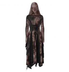 Manteau Sur-Robe 'Dark Wizard' Marron et Noir