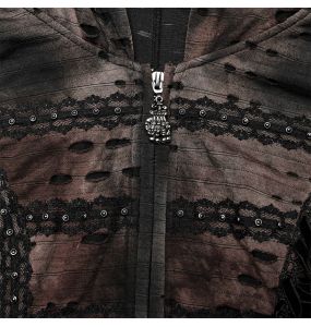 Manteau Sur-Robe 'Dark Wizard' Marron et Noir