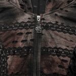 Brown and Black 'Dark Wizard' Over Dress Long Coat