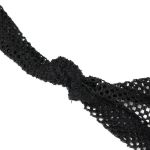 Black 'Pestilentia' Assymetrical Long Sleeves Top