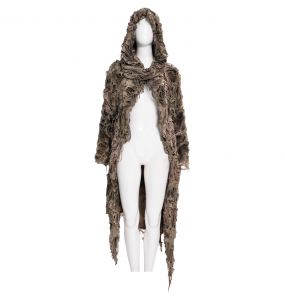 Brown 'Ordelia' Hooded Cardigan