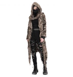 Gilet à Capuche 'Ordelia' Marron