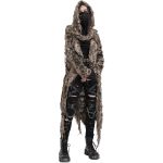 Brown 'Ordelia' Hooded Cardigan