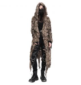 Brown 'Ordelia' Hooded Cardigan