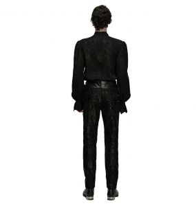 Pantalon Brodé 'Ascelin' Noir
