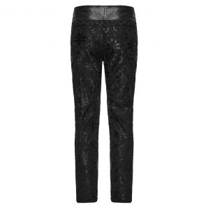 Pantalon Brodé 'Ascelin' Noir