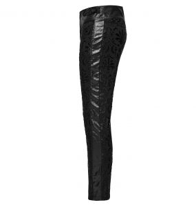 Pantalon Brodé 'Ascelin' Noir