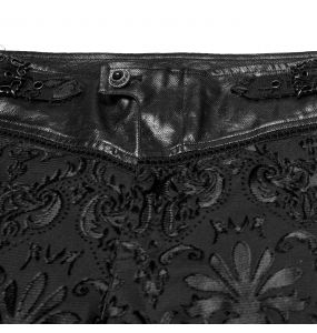 Pantalon Brodé 'Ascelin' Noir