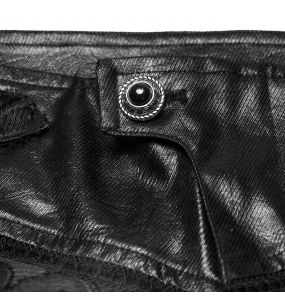 Black 'Ascelin' Embroidered Pants