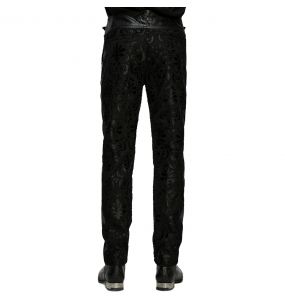 Pantalon Brodé 'Ascelin' Noir