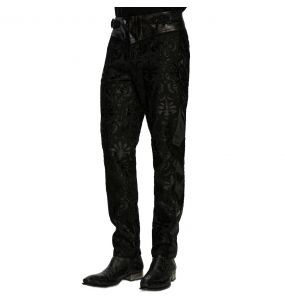 Black 'Ascelin' Embroidered Pants