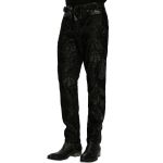 Black 'Ascelin' Embroidered Pants
