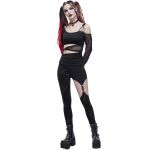 Black 'Pestilentia' Asymmetric Leggings