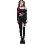 Black 'Pestilentia' Asymmetric Leggings