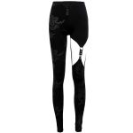 Black 'Pestilentia' Asymmetric Leggings