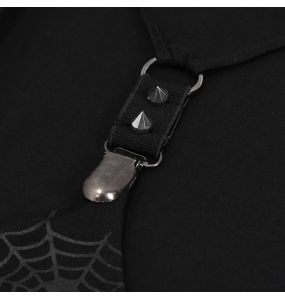 Black 'Pestilentia' Asymmetric Leggings