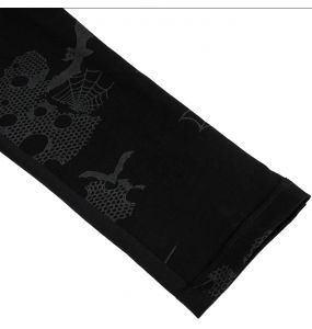 Black 'Pestilentia' Asymmetric Leggings