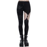 Leggings Asymétrique 'Pestilentia' Noir
