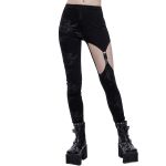 Leggings Asymétrique 'Pestilentia' Noir