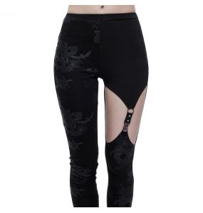 Leggings Asymétrique 'Pestilentia' Noir