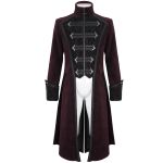 Manteau Victorien 'Edgar' Bordeaux