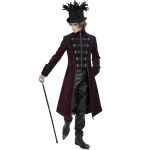 Manteau Victorien 'Edgar' Bordeaux