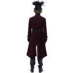 Manteau Victorien 'Edgar' Bordeaux