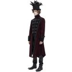 Burgundy 'Edgar' Victorian Coat
