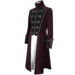 Burgundy 'Edgar' Victorian Coat