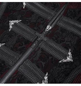 Burgundy 'Edgar' Victorian Coat