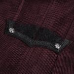 Manteau Victorien 'Edgar' Bordeaux