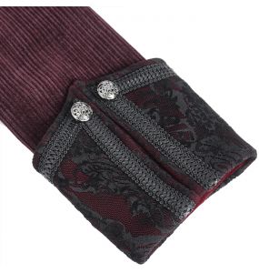 Manteau Victorien 'Edgar' Bordeaux