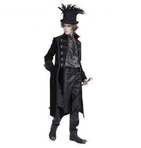 Black 'Edgar' Victorian Coat