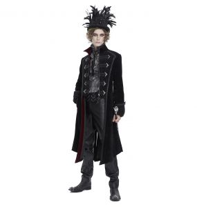 Black 'Edgar' Victorian Coat