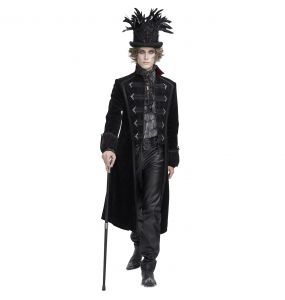 Manteau Victorien 'Edgar' Noir