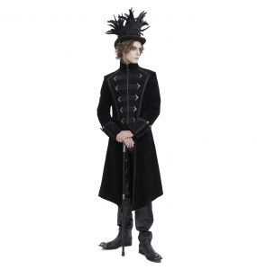 Black 'Edgar' Victorian Coat